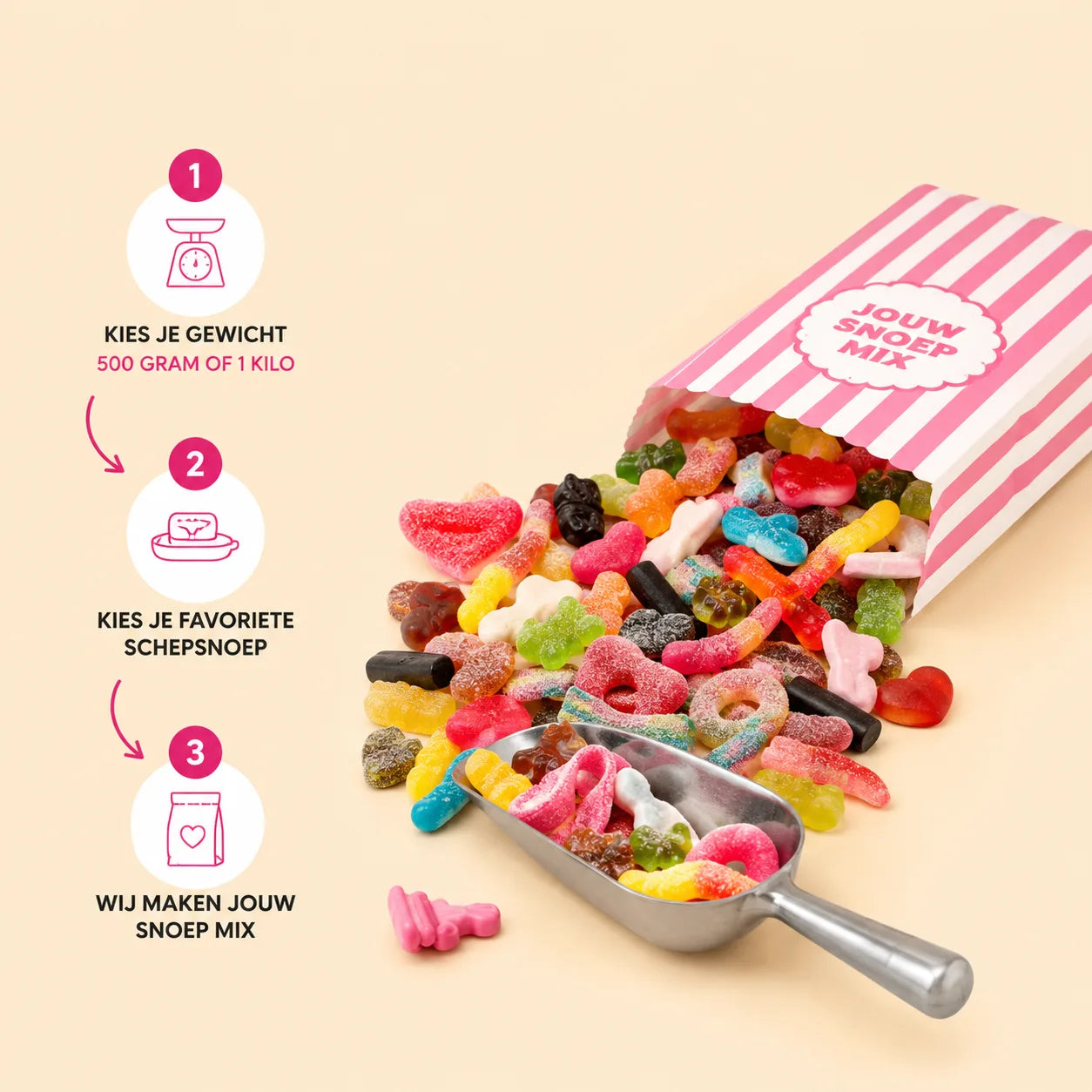 Snoepmix samenstellen